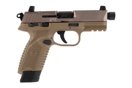 FN 502 Tactical 22lr pistol in flat dark earth